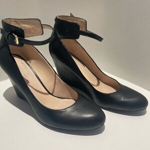Elegant Black Women's Wedge Shoes